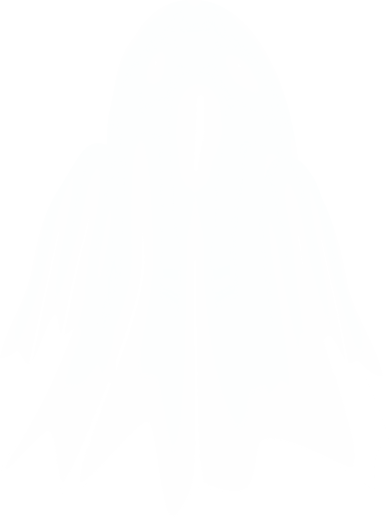 Hand Drawn Spooky Ghost